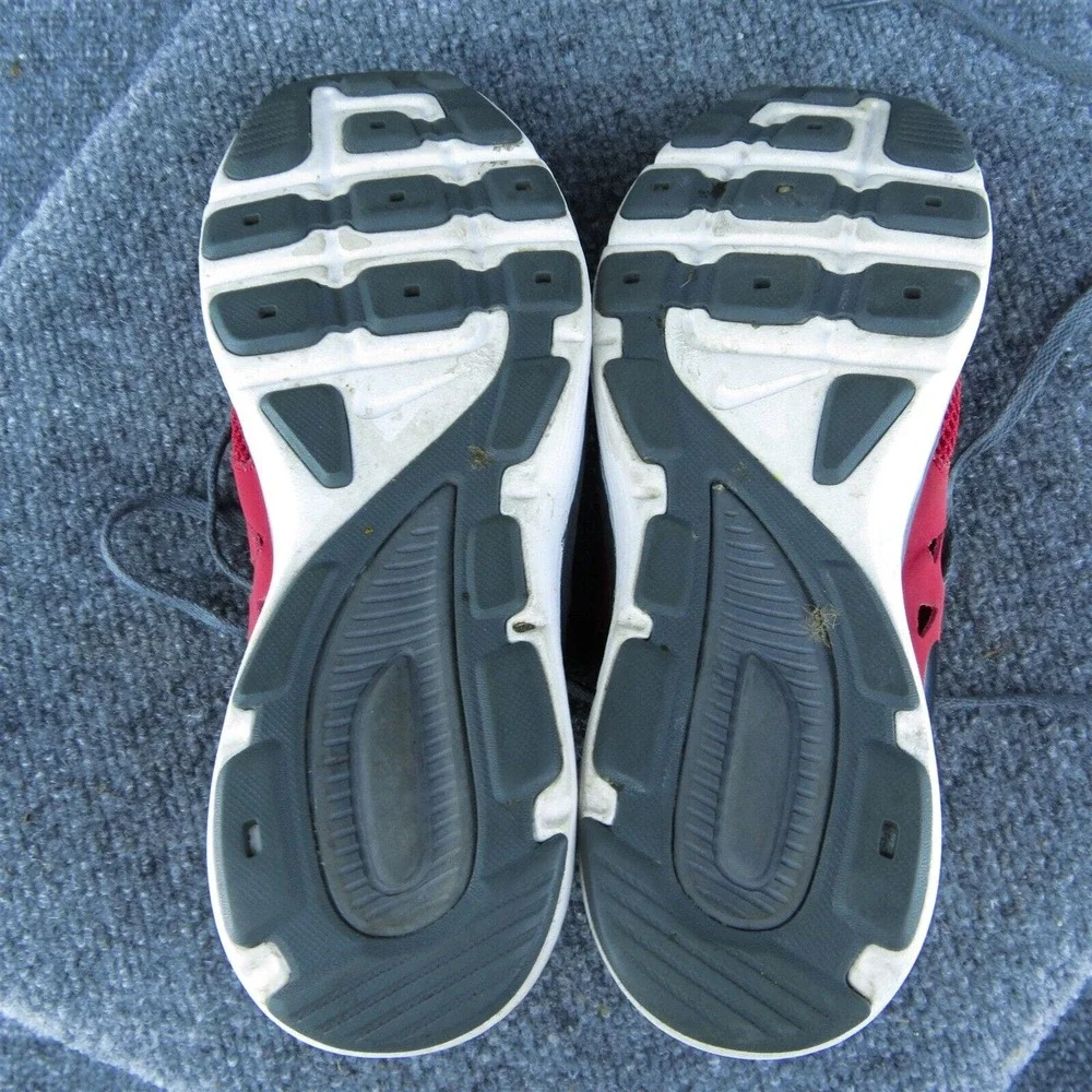 Nike Boys Sneaker‎ Shoes Athletic Red Fabric Lace Up Size Y 7 Medium